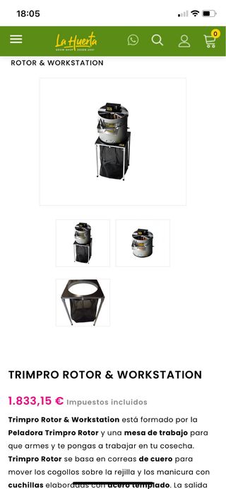 Trimpro Rotor Máquina Peladora