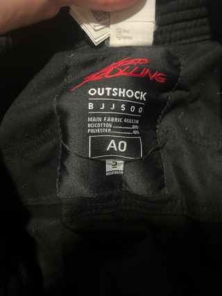 Kimono BJJ Negro y Rojo