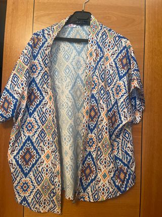 Camisa Kimono Estampada Talla Única