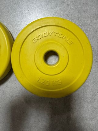 3 pares de discos bodytone 1’25KG, 2’5KG Y 5 KG