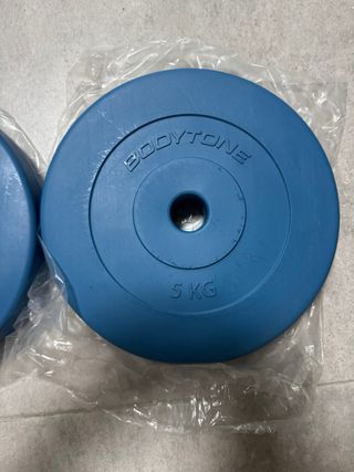 3 pares de discos bodytone 1’25KG, 2’5KG Y 5 KG