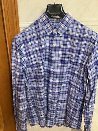 Camisa Polo Ralph Lauren cuadros azul