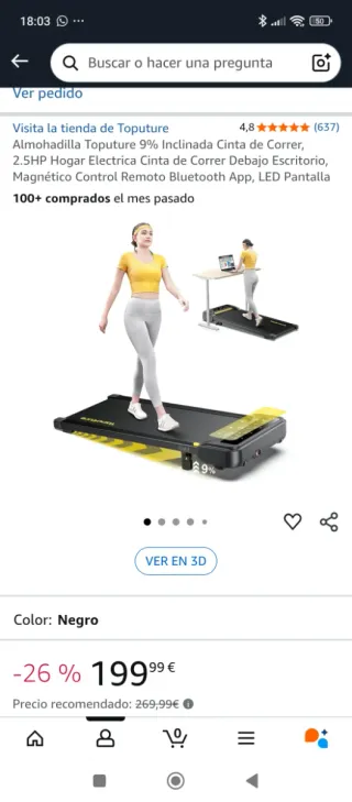 Cinta de correr Toputure