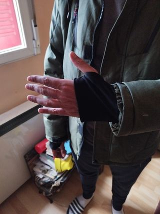 Anorak de plumas verde a estrenar