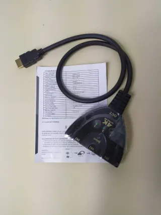 Conmutador HDMI 4K 3x1 HDTV XBOX PS4 PS5
