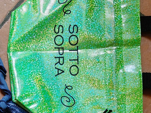 Bikini Sottosopra Riccione blu metallizzato