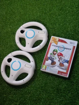 Mario Kart Wii + 2 Volantes originales Wii