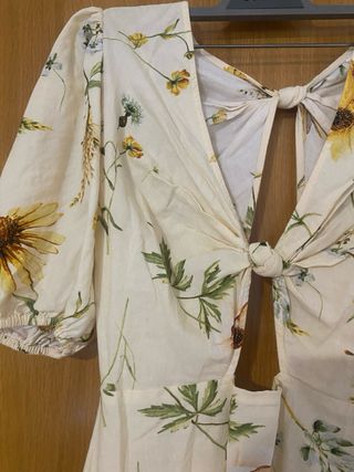 Vestido H&M flores amarillas