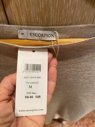 Jersey Escorpión Beige Talla M
