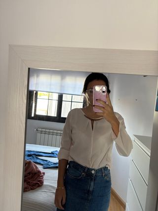 Blusa blanca mujer