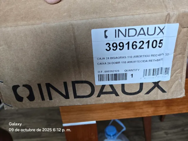 Bisagras Recta 110 Amortiguador + Base 3D