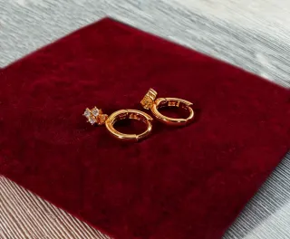 Pendientes Aro Plata 925 Chapado Oro