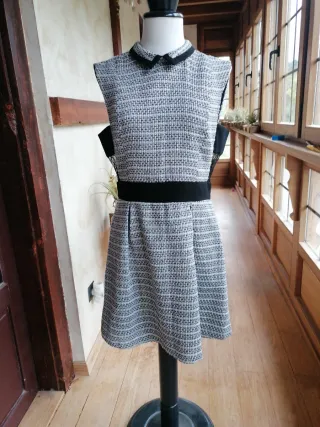Vestido Tweed Mujer Talla M