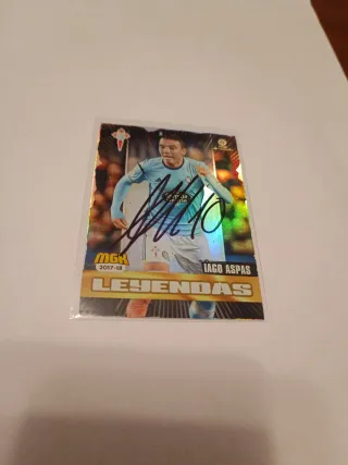 Cromo Iago Aspas Firmado Celta 17/18
