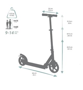 Patinete plegable infantil marca Oxelo