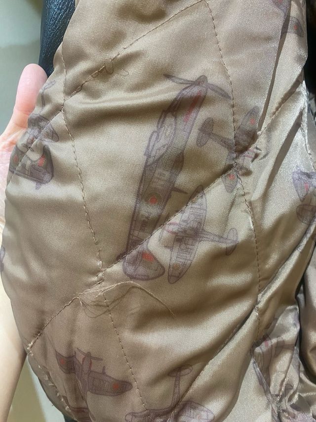 Cazadora de piel 100% negra