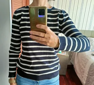 Jersey Sfera Rayas Azul Marino Talla M