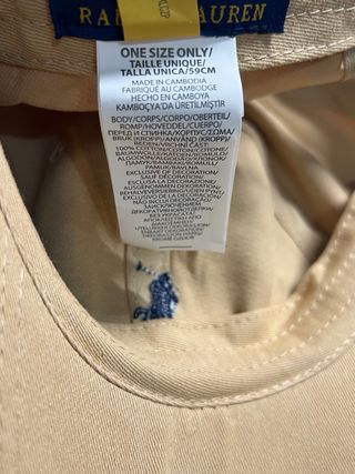 Gorra Polo Ralph Lauren Beige
