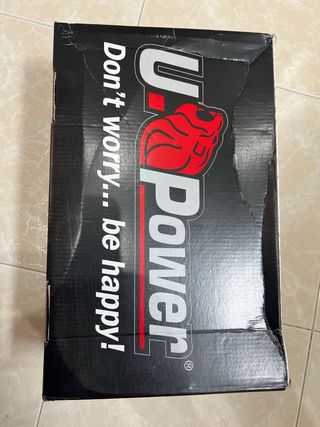UPower Zapatillas Deportivas Negras y Verdes
