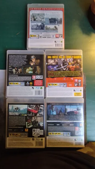 Pack 5 Juegos PS3: GTA V, GTA IV, L.A. Noire, AC