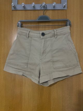 Shorts de tela H&M beige
