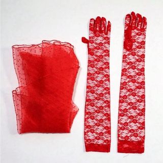 Disfraz Halloween Tul Rojo Volantes