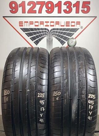 225 45 17 Y SAVA RUEDA AL 90% VIDA UTIL