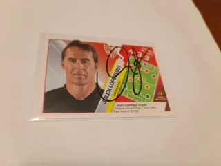 Cromo firmado Julen Lopetegui Sevilla 19/20