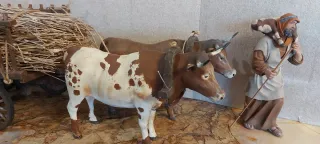 Carro de bueyes con heno