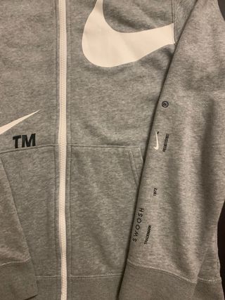 Conjunto Chándal Nike Gris con Logo Blanco