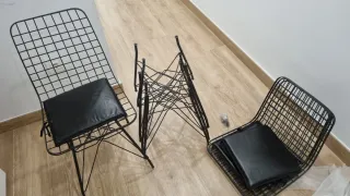 4 Sillas Tivoli Metal Negras