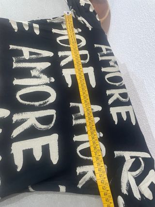 Jersey fino Desigual AMORE negro y beige