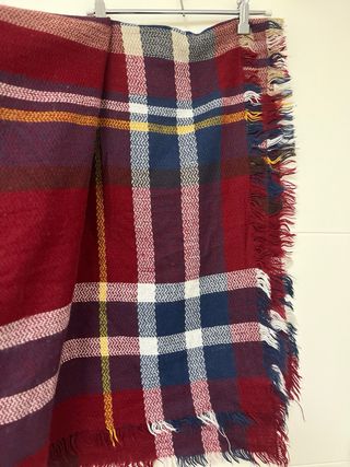 Pañuelo cuadros tartán multicolor