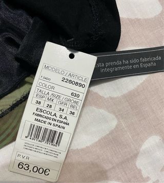 Falda Escolá T38 Estampada