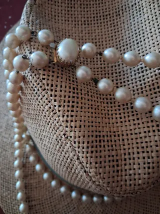 Collar doble de Perlas Años 30