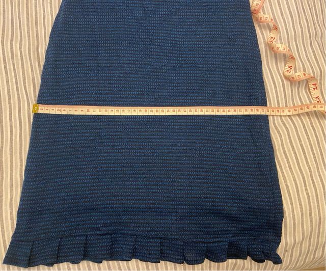 Vestido Azul Brillante Stradivarius Talla M