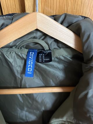Chaleco H&M Negro y Verde Oliva