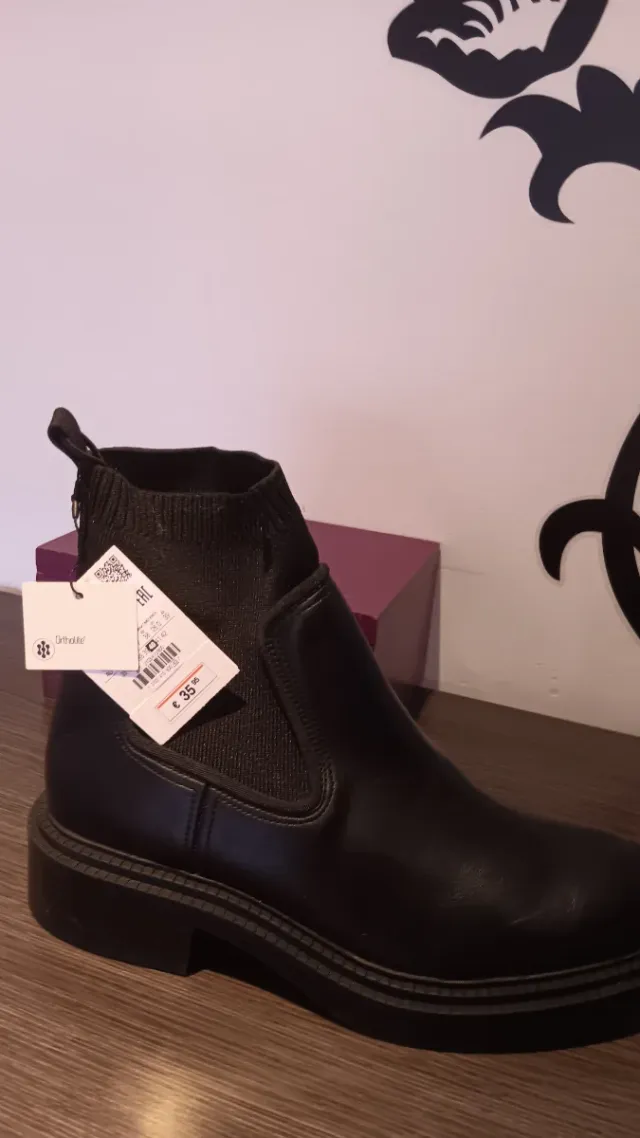 Botines negros mujer talla 40 zara