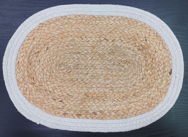 Sottopentole ovali in juta e cotone