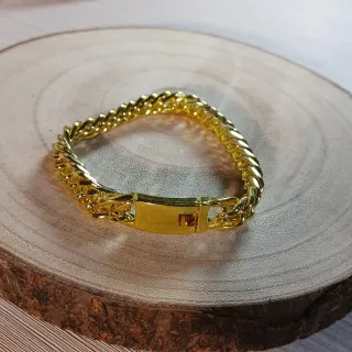 Elegante bracciale in oro da uomo