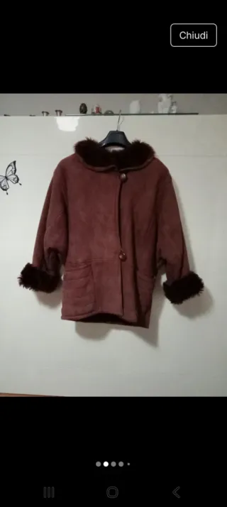 Giacca in montone con pelo