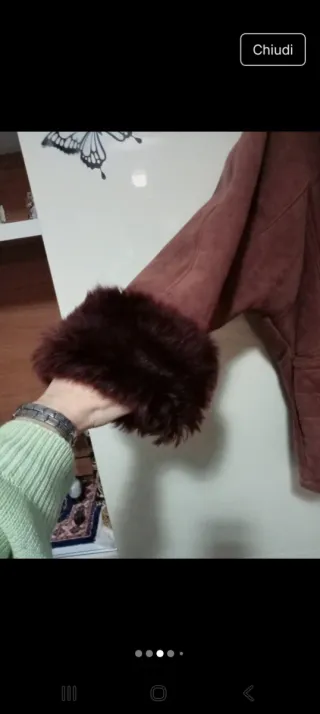 Giacca in montone con pelo