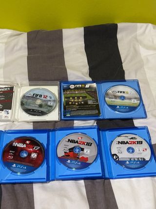Lote 5 Juegos Deportivos PS4/PS3