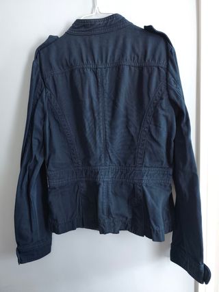 Chaqueta militar azul mujer.Vintage.