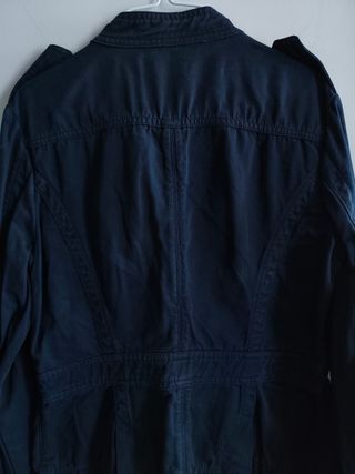Chaqueta militar azul mujer.Vintage.