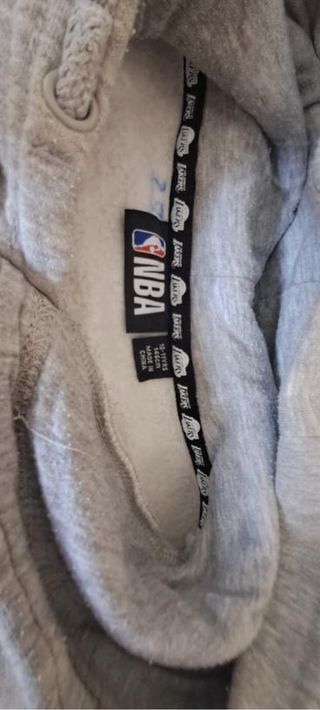 Sudadera Lakers Niño Talla Única Gris