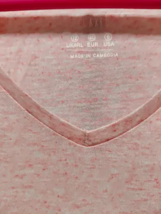 Camisetas verano rosas y blancas Talla M