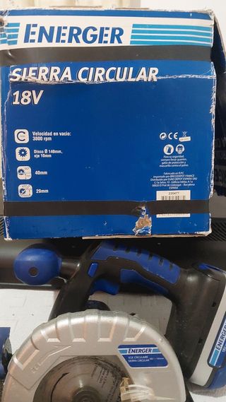 Sierra Circular Energer 18V 140mm
