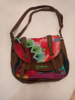 Bolso Desigual Marrón Multicolor