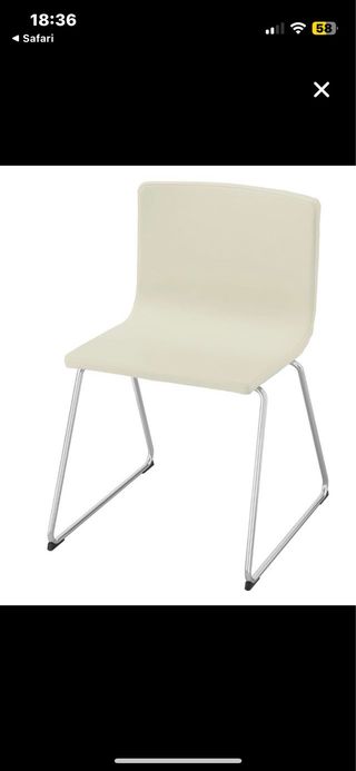 6 sedie Bernhard in pelle